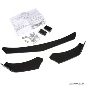 E-02esw0009abk Grandorange Fit For Front Bumper Lip Chin Spoiler Splitter Protector Diffuser Body Abs Kit