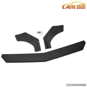 E-02esw0009bbk Grandorange Universal Front Bumper Lip Chin Spoiler Splitter Fit For Gmc Honda Civic Bmw