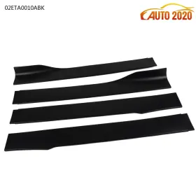 E-02eta0010abk Grandorange Fit For Most Car Us Universal Side Skirt Extension Rocker Panel Splitter Lip