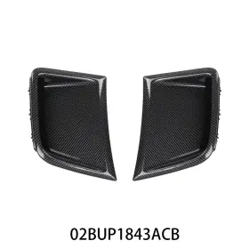 Gd040502 Grandorange Fit For 2008-2014 Subaru Wrx Sti 2pcs Carbon Fiber Front Bumper Side Air Vents