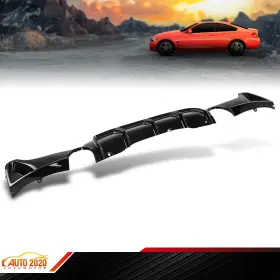 Gd101303 Grandorange Fits 2014-2020 Bmw F32 F33 F36 428i 435i M Sport Glossy Black Rear Diffuser Lip