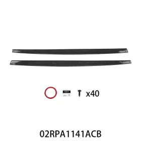 Gd101404 Grandorange 2x Side Skirts Extension Carbon Style Fit 14-20 Bmw F32 F33 F36 4 Series M Sport
