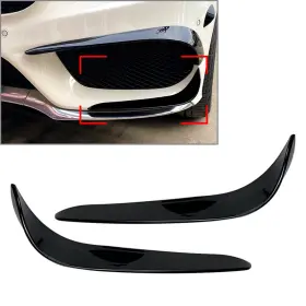 W205 Gzyf 612069443300 2 Pcs Front Bumper Lip Splitter Spoiler For Mercedes Benz C-class 2015-2018