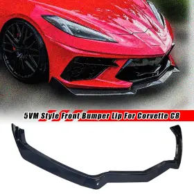 Soul006474-gb H Hengyi Soul Front Bumper Lip Splitter Gloss Black For 2020-2025 Chevy Corvette C8 5vm Style