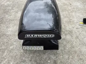 3173 Harwood Dragster Bolt-on Fiberglass Hood Scoop Black
