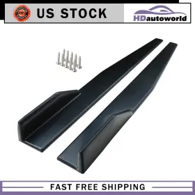 H0516646238ld Hdautoworld Universal Black Side Skirt Rocker Splitters Winglet Canard Diffuser 31 Inch X 4