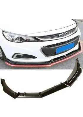 2-pu-503-pbk-1 Hdc Autosports For 19-21 Chevrolet Malibu Painted Black Front Bumper Body Kit Spoiler Lip 3pcs