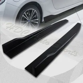 2-pu-89652-bk Hdc Autosports Universal Black Car Side Skirt Rocker Splitters Diffuser Winglet Wind 31 Inch X 4