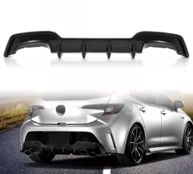 Bsap000004133 Hecasa Fits Toyota Corolla Auris Hatchback 2019-2022 T Style Rear Bumper Diffuser Abs