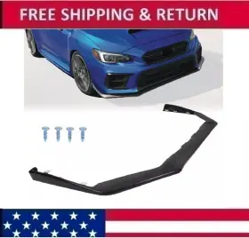 Bsap000004163 Hecasa Front Bumper Lip Splitter Chin Spoiler For Subaru Wrx Sti V-limited Style 15-21