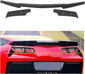 Bsap000004164 Hecasa Stage 2 Rear Trunk Spoiler With Wing Wicker For Chevy Corvette Z06 Z07 C7 2014-19
