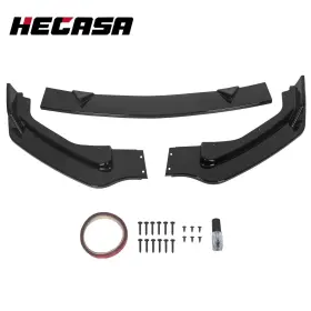 Bsap000004739 Hecasa For Infiniti Q50 2014-2017 Glossy Black Front Bumper Lower Lip Spoiler Spiltter