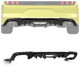 Mo-2481 Hecasa Rear Diffuser Compatible With 2018-2022 Ford Mustang Bumper Lip Spoile