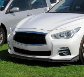 Ixuan-infiniti-q50-sport-lip Hhengyisoul For Infiniti Q50 Sport 2014-2018 Matte Black Front Bumper Lip Spoiler Splitter