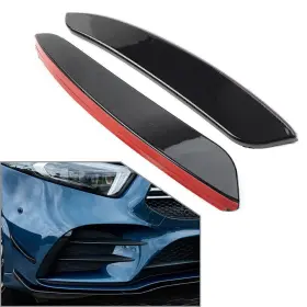 A180 Hkseller-au 612035908437 Us Front Bumper Lip Splitter Spoiler For Mercedes Aclass W177 A200/220 A35