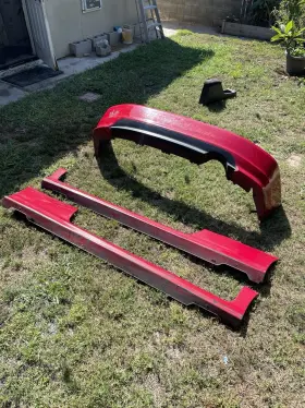 08f04-sva-1m00-02 Honda 2006-2008 Civic Si Coupe 2dr Oem Hfp Aspec Rear Lip And Sideskirts Fg1 Fg2