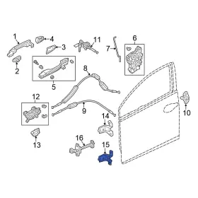 67460tx4h02zz Honda Oe For Civic 2012-2015 Front Left Lower Door Hinge