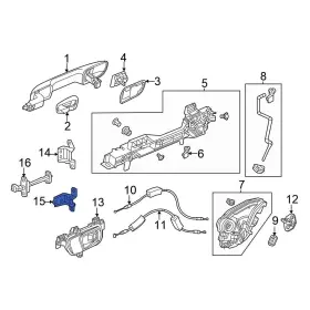 67920t2fa01zz Honda Oe For Civic 2016-2024 Rear Right Lower Door Hinge