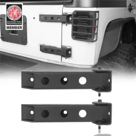 Mmr.20055 Hooke Road Pair Steel Black Replace Factory Tailgate Hinge For Jeep Wrangler Jk 2007-2018