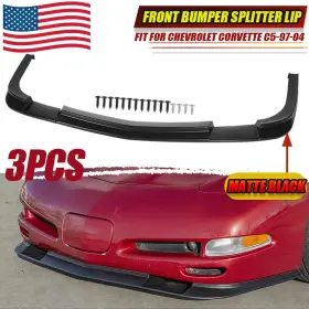 Hotsale 2020 At19061801 Front Bumper Lip Splitter Accessories Black Fits Corvette C5 1997-2004 Zr1 Style