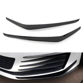 Hukyu 550735124316 1 Pair Glossy Black Front Bumper Side Air Vent Trim For Vw Golf 7 Gti 2013-2016