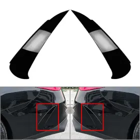W214 Hukyu 550742846393 Rear Bumper Side Spoiler For Mercedes Benz E Class E260 E300 2024 Black