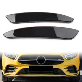 A180 Hukyu 612048492572 2 Pcs Front Bumper Lip Splitter Spoiler For Mercedes Benz A-class W177 A200
