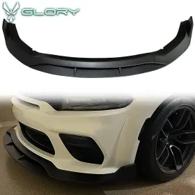 Blf-dchr20wbv24p-mbk Hyper Glory Fits 20-23 Dodge Charger Widebody Ikon V2 Matte Black Front Bumper Lip Spoiler