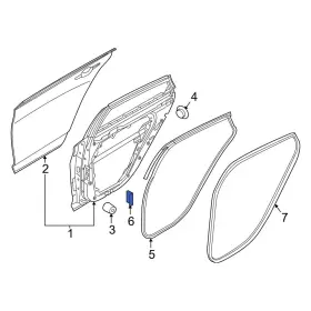 82134d1000 Hyundai Oe For Sonata 2016-2019 Door Seal Clip