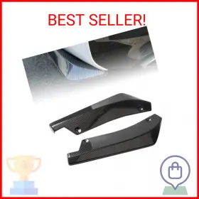 Idain 782897580918 2pcs Car Universal Rear Bumper Lip Diffuser Splitter Canard Protector Univ