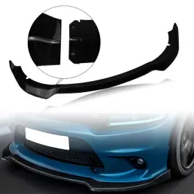 4de315 Idenuona 61 Front Bumper Spoiler Splitter Body Kit Black For 2015 16-2019 Dodge Charger Srt