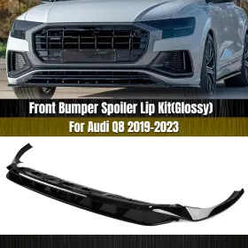4m8807437d Idenuona Car Front Bumper Lip Spoiler Splitter Bodykit For Audi Q8 2019-2023 Gloss Black