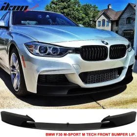 Blf-bf30mp-pp-475 Ikon Motorsports Fits 12-18 Bmw F30 3 Series Performance Front Lip Painted Black Saphire #475
