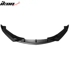 Blf-cct525luik3p-pp Ikon Motorsports Fits 2025 Cadillac Ct5 Luxury Trim Matte Black Front Bumper Lip Spoiler Pp 3pcs
