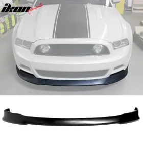 Blf-fdmu13stl Ikon Motorsports Fits 13-14 Mustang V6 V8 Type S Unpainted Front Lip Bumper Lower Spoiler - Pu