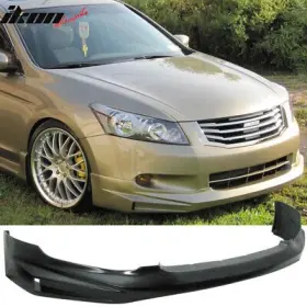 Blf-ha084mu-pu Ikon Motorsports Fits 08-10 Honda Accord Sedan Mugen Style Front Bumper Lip Spoiler Splitter Pu