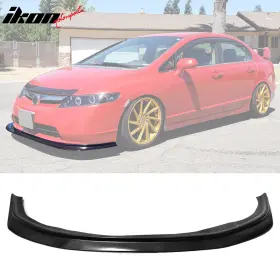 Blf-hdcv064mda Ikon Motorsports Fits 06-08 Honda Civic Fa5 Sedan Dp Style Front Lip Bumper Chin Spoiler Pu