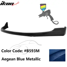 Blf-hs00tr-pu-b593m Ikon Motorsports Fits 00-03 Honda S2000 Ap1 Tr Style Front Bumper Lip #b593m Aegean Blue Metallic