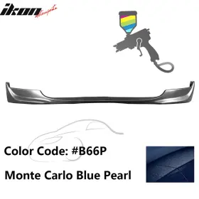 Blf-hs204oe-pu-b66p Ikon Motorsports Fits 04-09 Honda S2000 Ap2 2dr Oe Front Bumper Lip #b66p Monte Carlo Blue Pearl