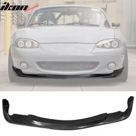 Blf-mzmt01gv Ikon Motorsports Fits 01-05 Mazda Miata Mx-5 Front Bumper Lip Air Dam Chin Spoiler Pu - Gv Style
