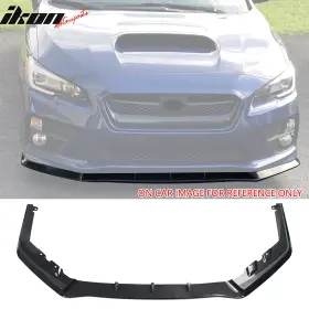 Blf-si15mpx3p-cfl Ikon Motorsports Fits 15-21 Subaru Wrx Sti Mpx Style Front Bumper Lip Spoiler Carbon Fiber Print