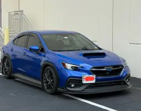 Blf-swrx22ik3p-mbk Ikon Motorsports For 22-25 Subaru Wrx Style Front Bumper Lip Chin Spoiler Pp Matte Black 3pc