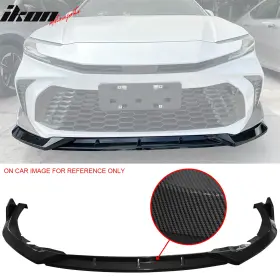 Blf-tca25seik23p-cfl Ikon Motorsports Fits 25-26 Toyota Camry Se Xse V2 3pc Front Bumper Lip Carbon Fiber Print