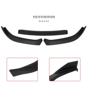 Im11956501s Imcarparts For Nissan Sentra 2013-2015 Black Front Bumper Lip Spoiler Matte