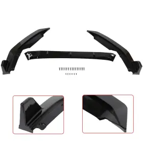 Im16138912s Imcarparts For Nissan Sentra 2020-2021 Black Front Bumper Lip Spoiler Splitter Glossy