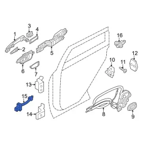 824311la3a Infiniti Oe For Qx80 2022-2024 Rear Left Door Check
