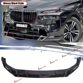 Ixuanzz011515-gb Ixuanzz For 2023 Bmw X7 G07 Lci M Sport Gt Style Gloss Black Front Bumper Lip Spoiler