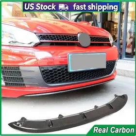 Vwgo0629 Jcing-carbon Real Front Bumper Lip Splitter For Volkswag Vw Golf 6 Vi Mk6 Gti 2010-15