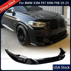 Wjm012 Jcingcarbon Gloss Black Front Bumper Lip Spoiler Splitter For Bmw X3m F97 X4m F98 2019-2023
