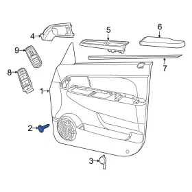 6507418aa Jeep Oe For Liberty 2012 Front Door Interior Trim Panel Screw